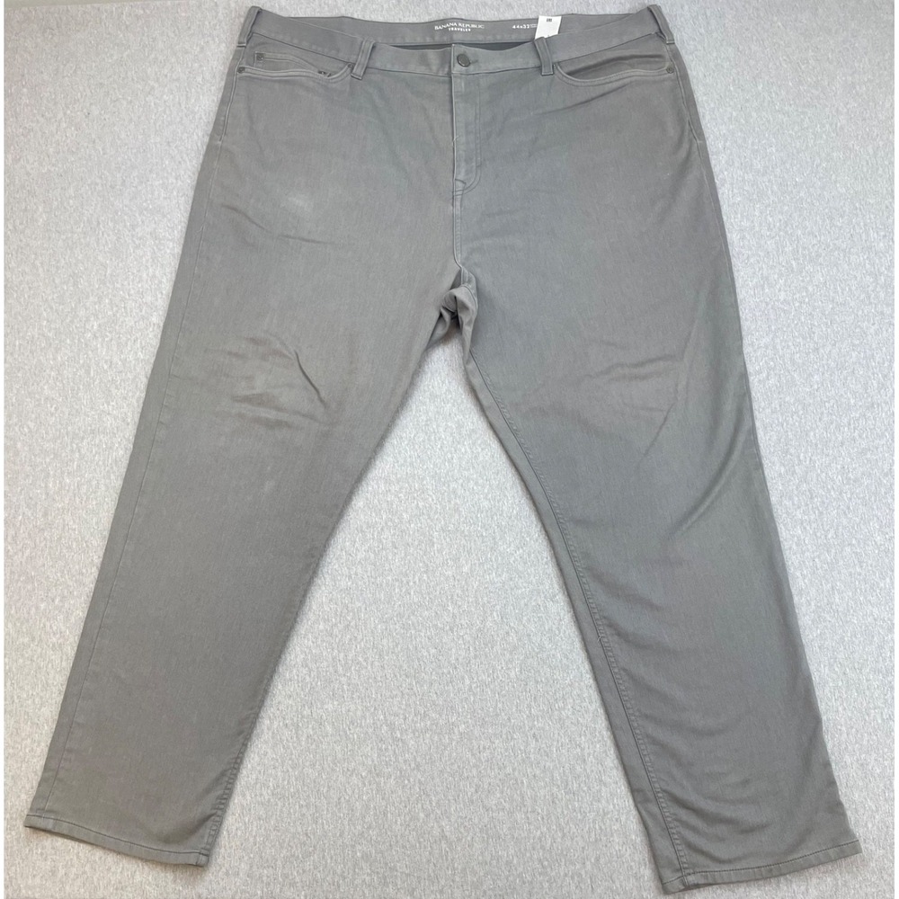 Banana Republic Pants Mens 44 x 32 Gray Cotton Blend Stretch Athletic Tapered